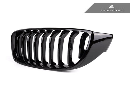 AutoTecknic Gloss Black Front Grille Set - BMW F32/ F36 4-Series