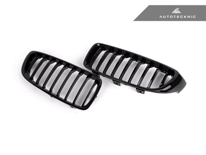 AutoTecknic Gloss Black Front Grille Set - BMW F32/ F36 4-Series
