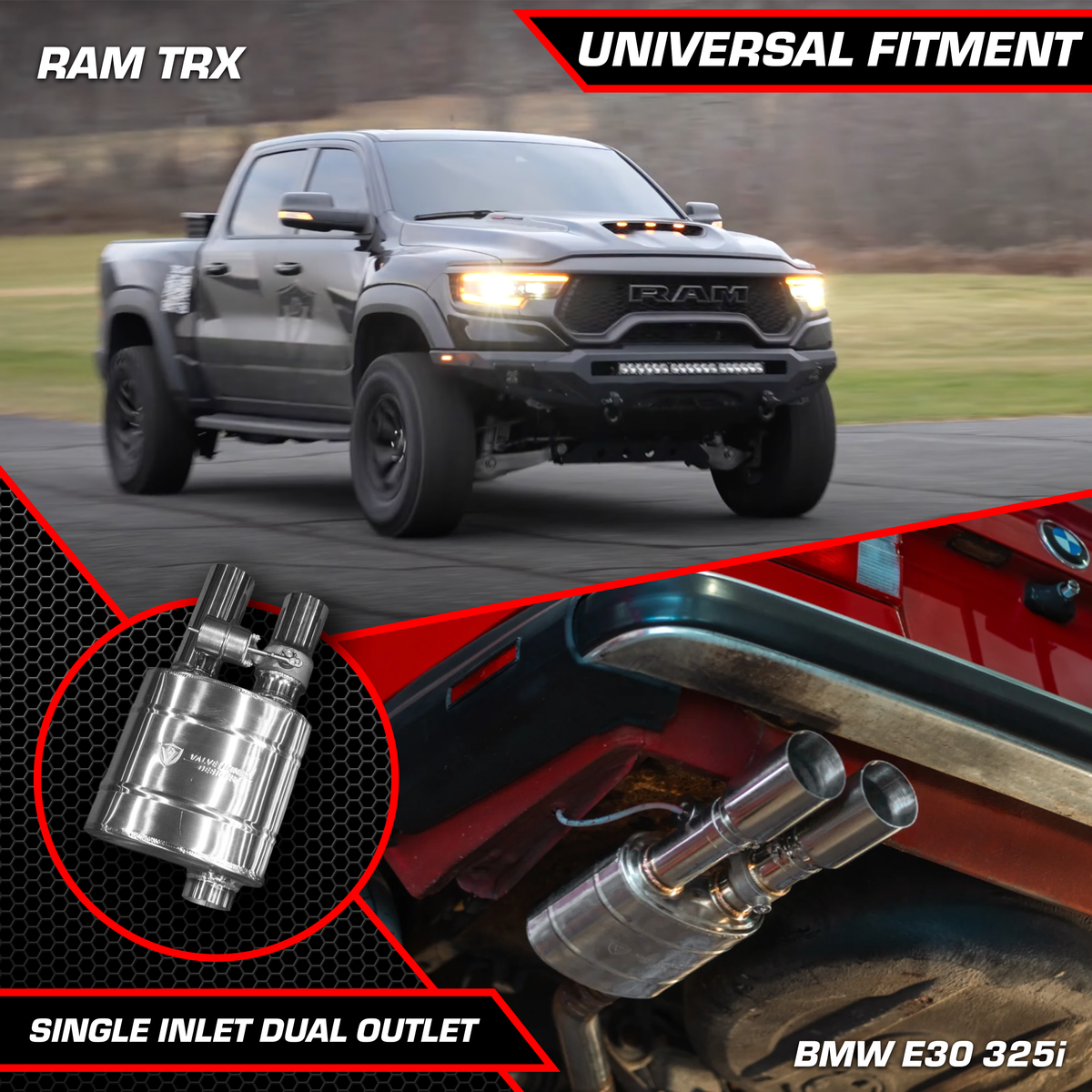 Truck/SUV Valved Muffler Kit
