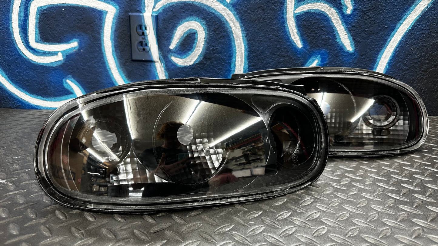 1990–1997 Mazda Miata All Black housing Tail Lights