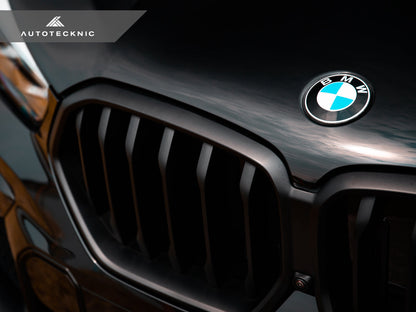 AutoTecknic Gloss Black Front Grille - BMW G06 X6 Pre-LCI