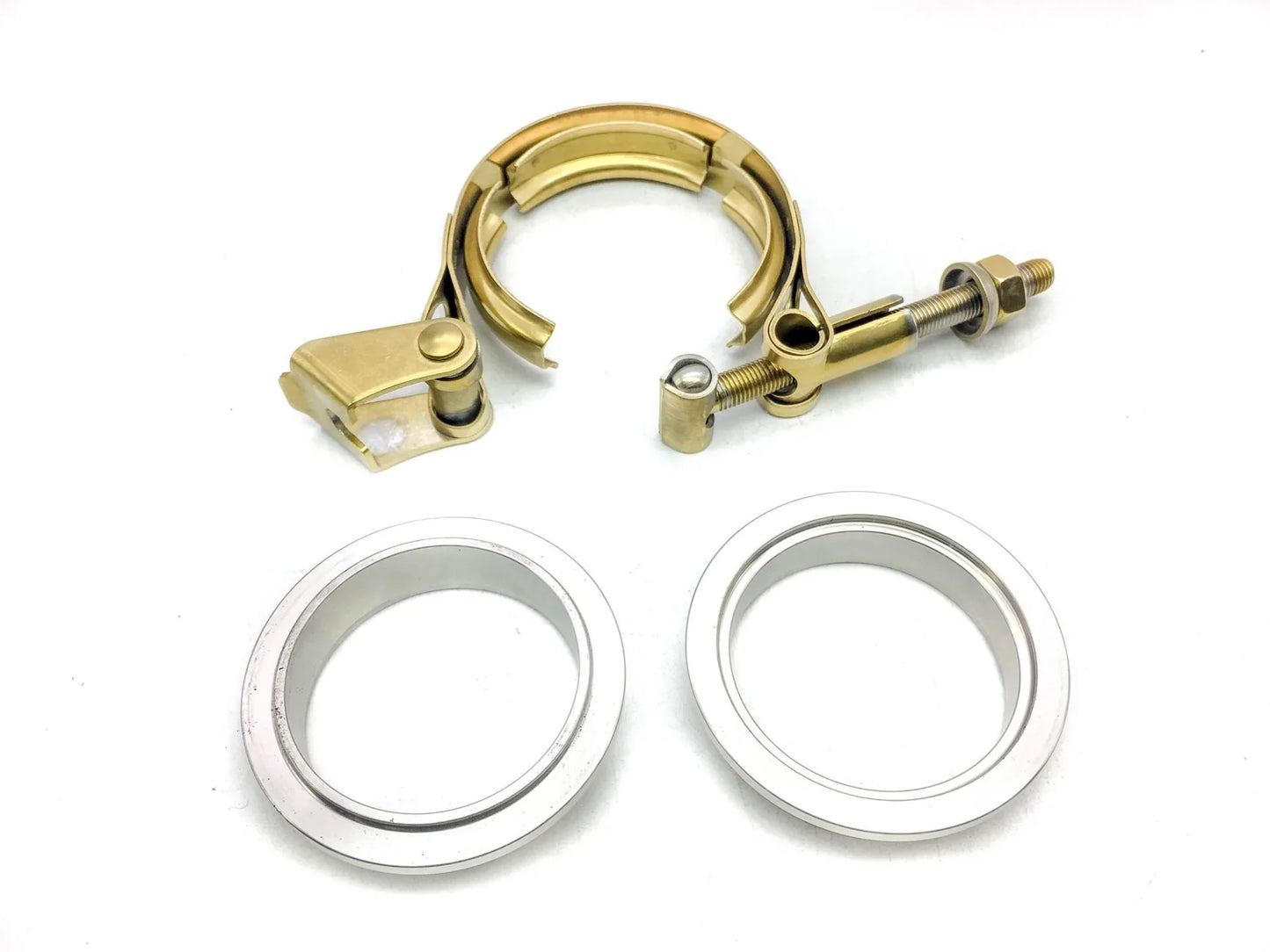 NGR V-Band Kit, Aluminum Clamp (Gold), 3in Assembly Kit