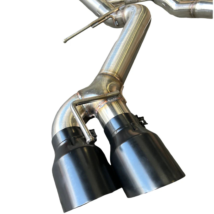 BULL BOOST PERFORMANCE 3” STAINLESS TRACK CATBACK EXHAUST SYSTEM CHEVROLET CAMARO SS / ZL1 / LT1 6.2L V8 (2016–2024) – TRACK EDITION (BLACK SMOKE TIPS)