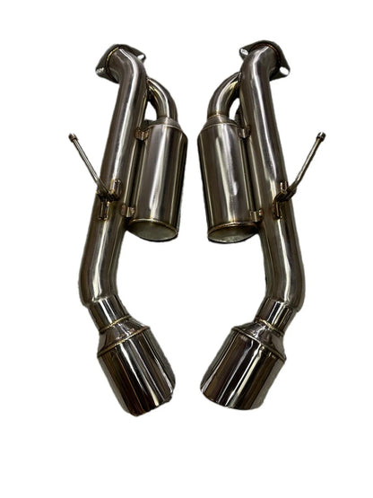 PLM Infiniti Q50 Axle-Back Exhaust with Helmholtz Resonators (2014-2021)PLM Infiniti Q50 Axle-Back Exhaust with Helmholtz Resonators (2014-2021