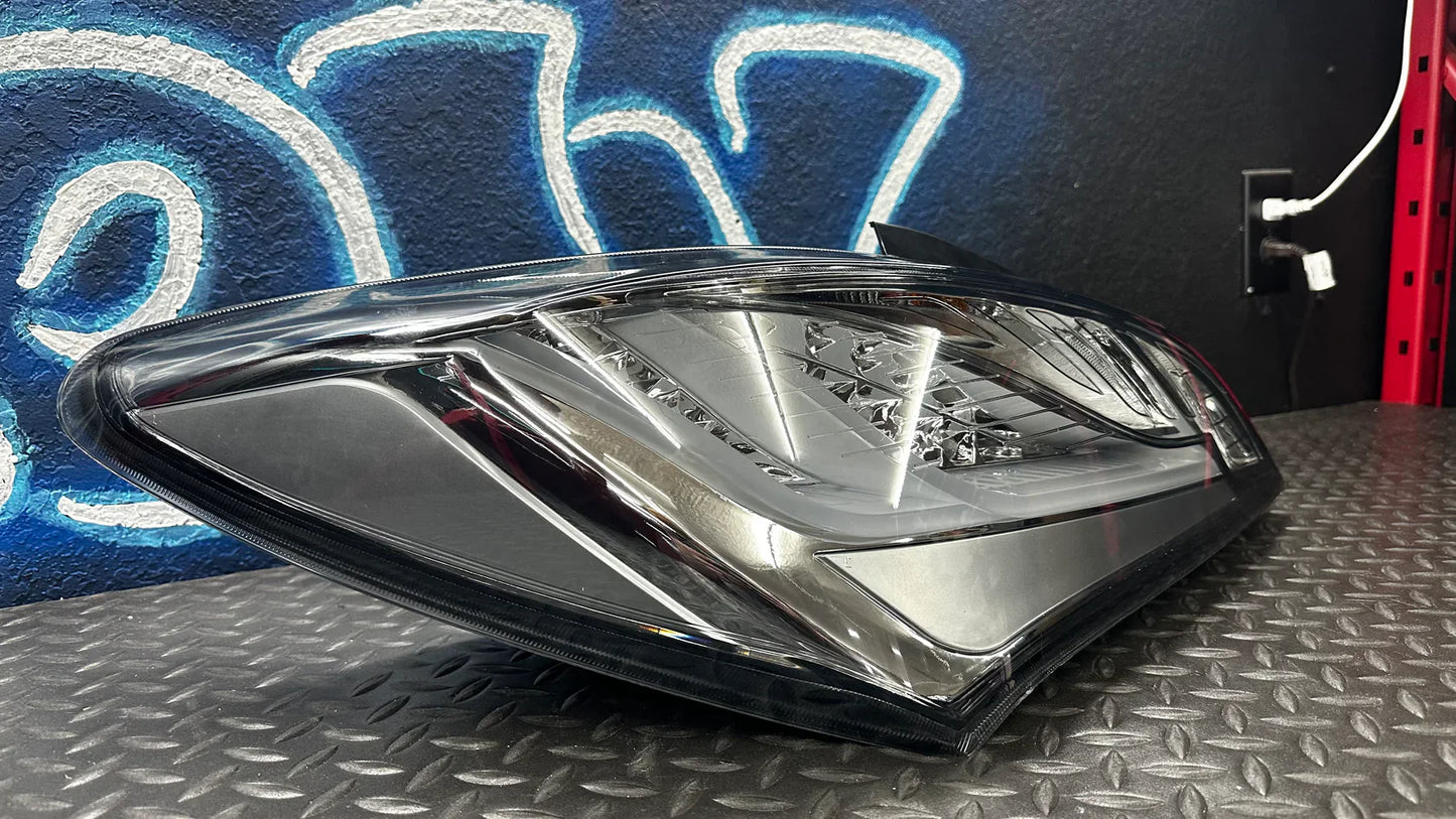 NTXGlow CLEAR Eagle Eye Tail Lights (2010-2016 Hyundai Genesis Coupe) - smoked lens