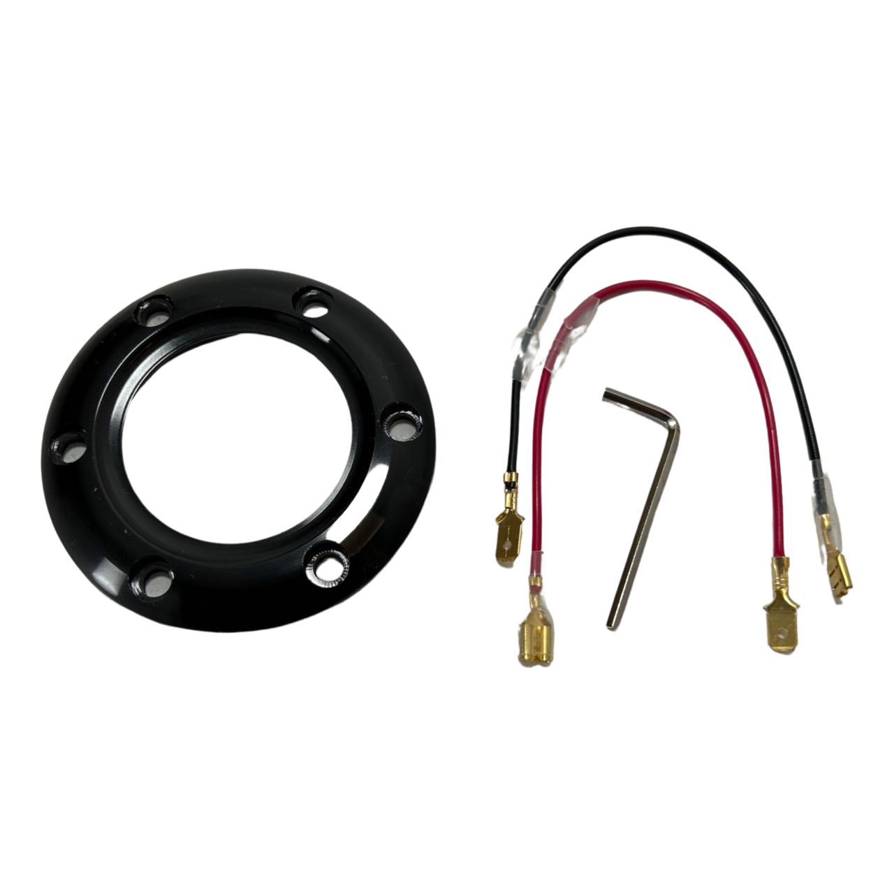 Quadro Suede Steering Wheel + Short Hub Adapter for 83-04 Ford Mustang / 89-92 Ford Ranger
