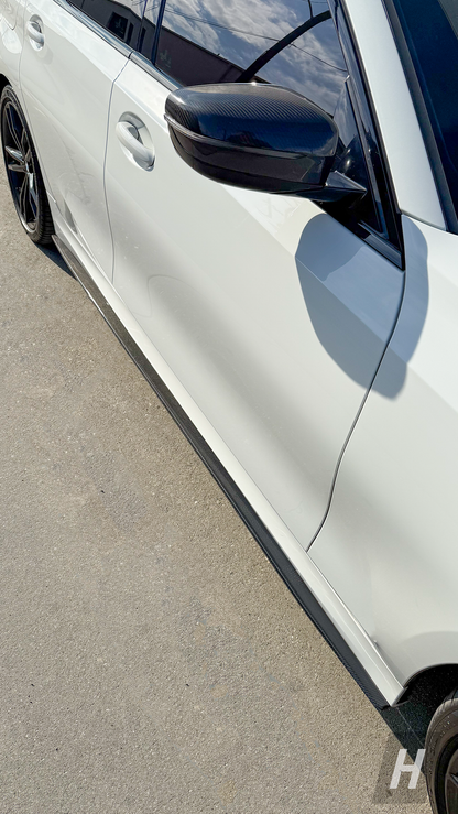 Performance V1 Carbon Fiber Side Skirt Extensions - G20 M340i