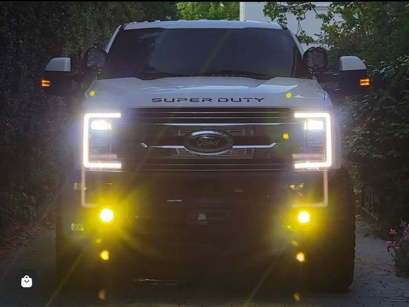 Ford Super Duty Steerable Knuckle Pod Light Mounts (2017-2022)