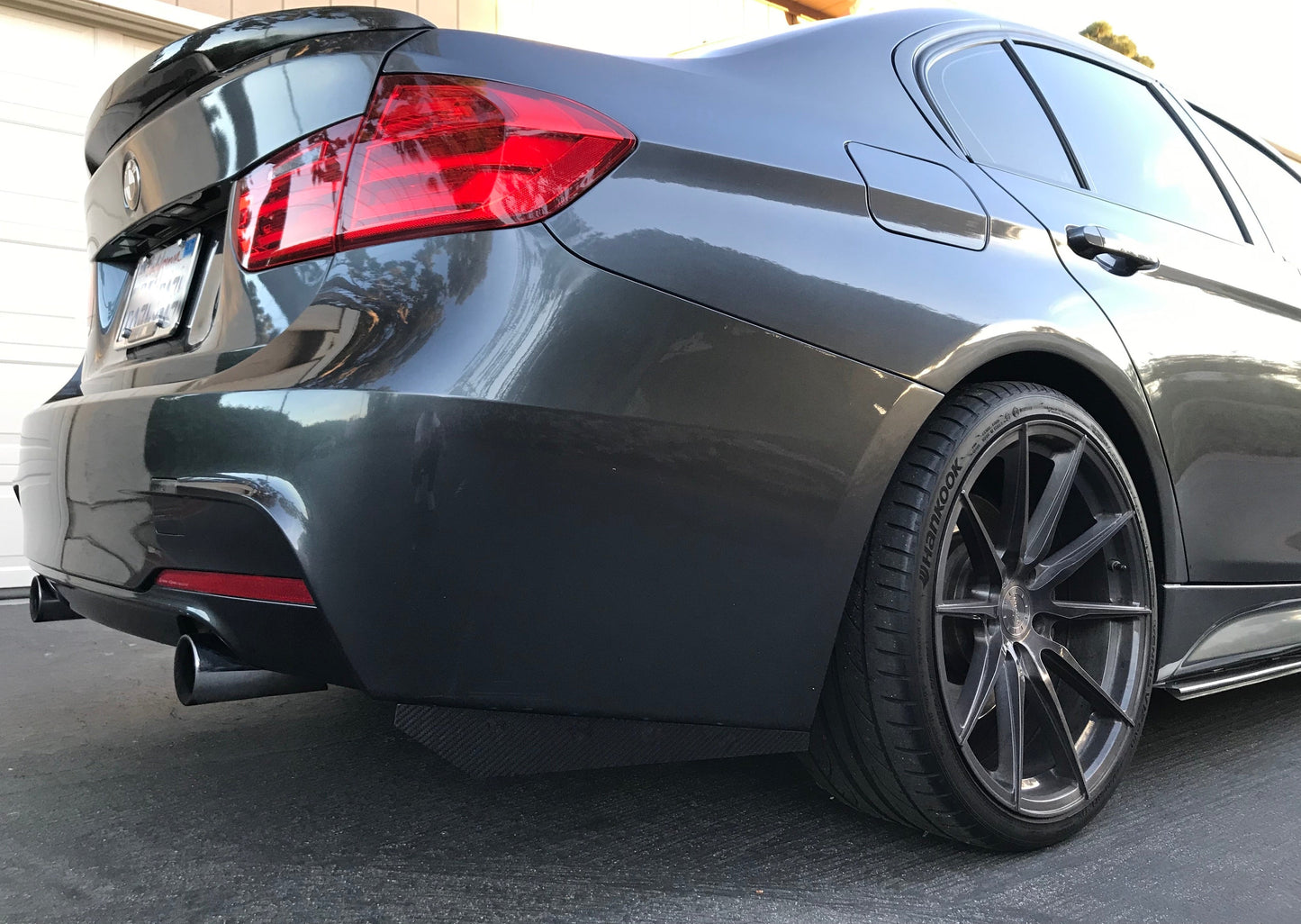 BMW Carbon Fiber Rear Bumper Splitter Extensions Matte Dry (Plain)