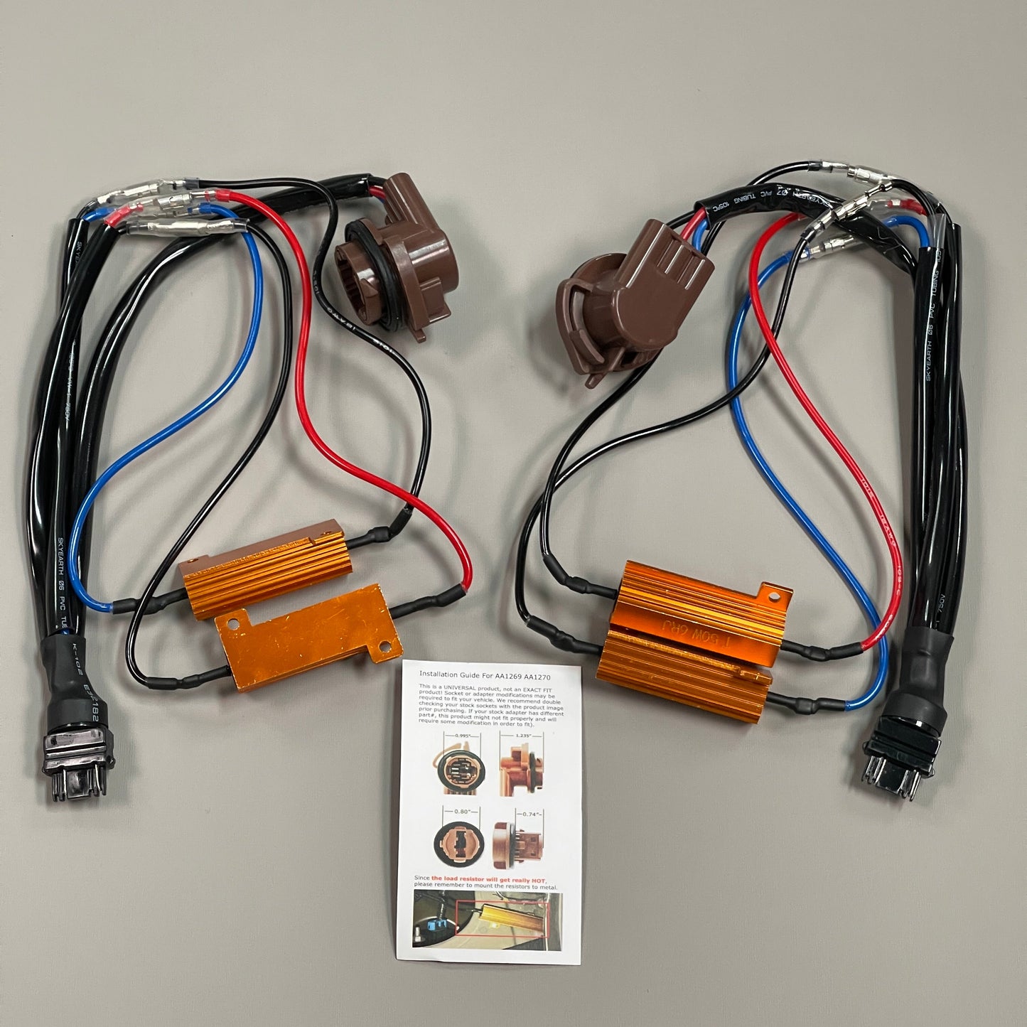 iJDMTOY LED Turn Signal/Brake Light Hyper Flash/Bulb Out Fix Wiring 3157 4157 (New)