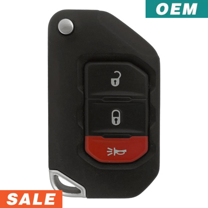 Jeep Gladiator / Wrangler 2018-2025 OEM 3 Button Proximity Flip Key OHT1130261