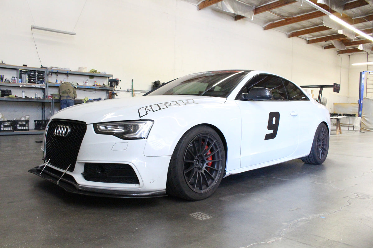Audi S5 Stock Bumper Carbon Fiber Front Wind Splitter 2009-2012