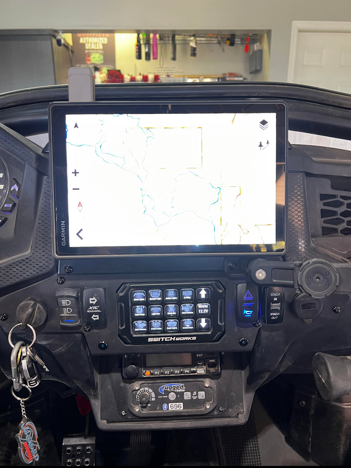 Polaris RZR Turbo S Alpha Switchworks Mount (2018–2022)