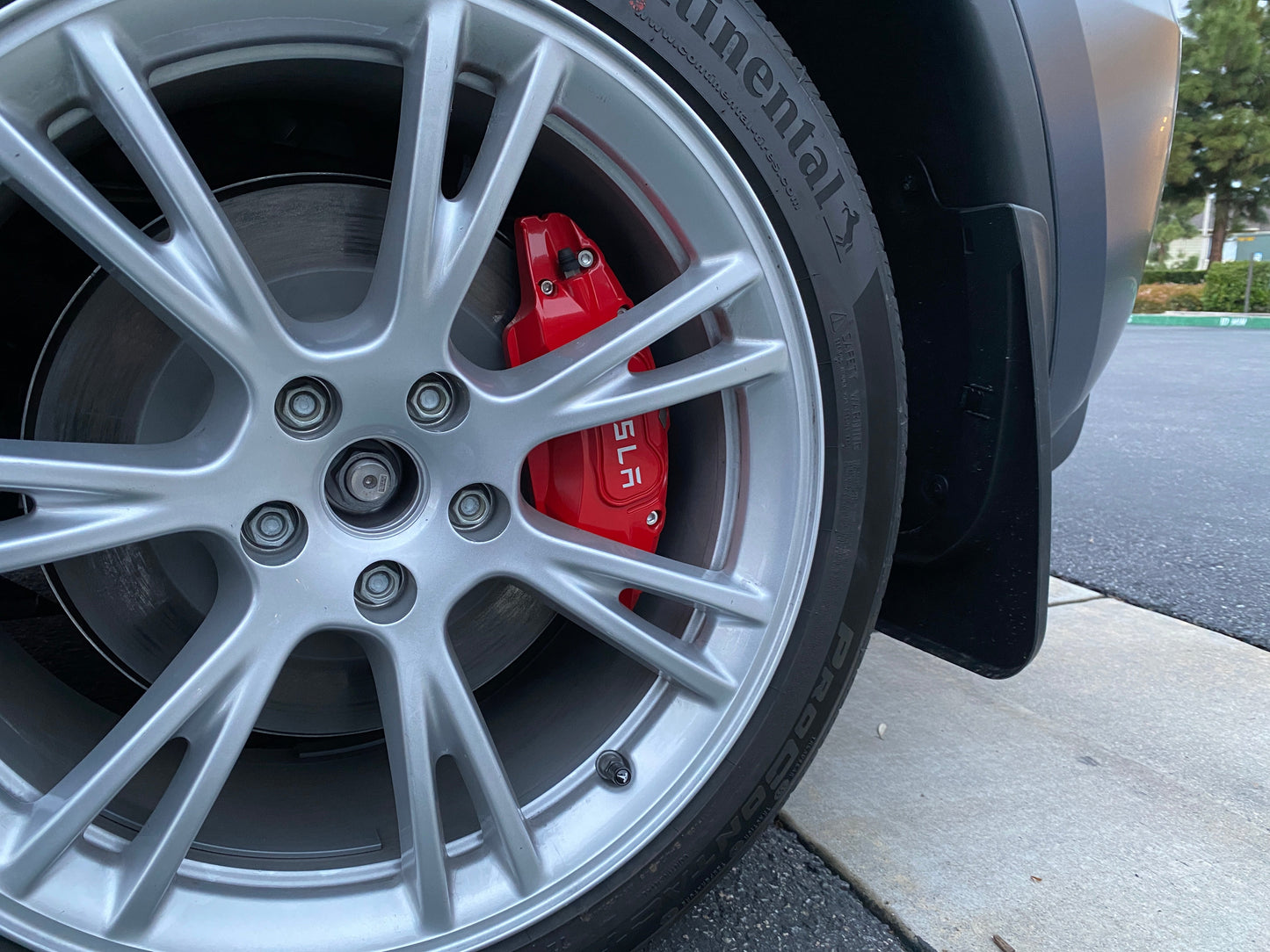 Tesla Model Y Brake Caliper Covers Aluminum Front & Rear RED 19-24 (4PCS)