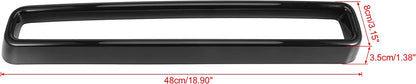 1 Set Black Front Grill Grille Inserts Guards Cover Trim for Dodge Challenger 2015-2022