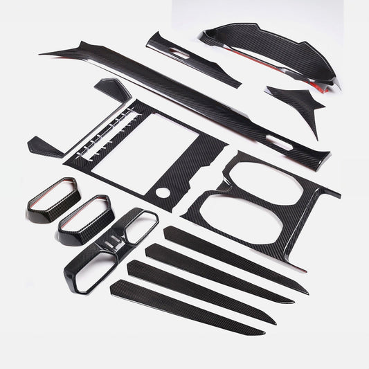 Full Carbon Fiber Interior Trim Cover Set Fits Lamborghini URUS Lambo 2018+