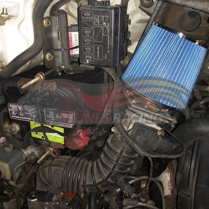 Air Intake Adapter & Filter For Sentra/Altima/200SX & Jetta/Golf/Cabriolet & Sephia/G20 | Rtunes Racing | BLUE FAKIT-UNVBL-01