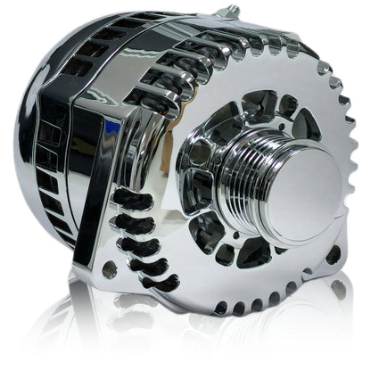 Mechman 240 Amp Racing Alternator 1988-1995 GM Truck Mount - Chrome