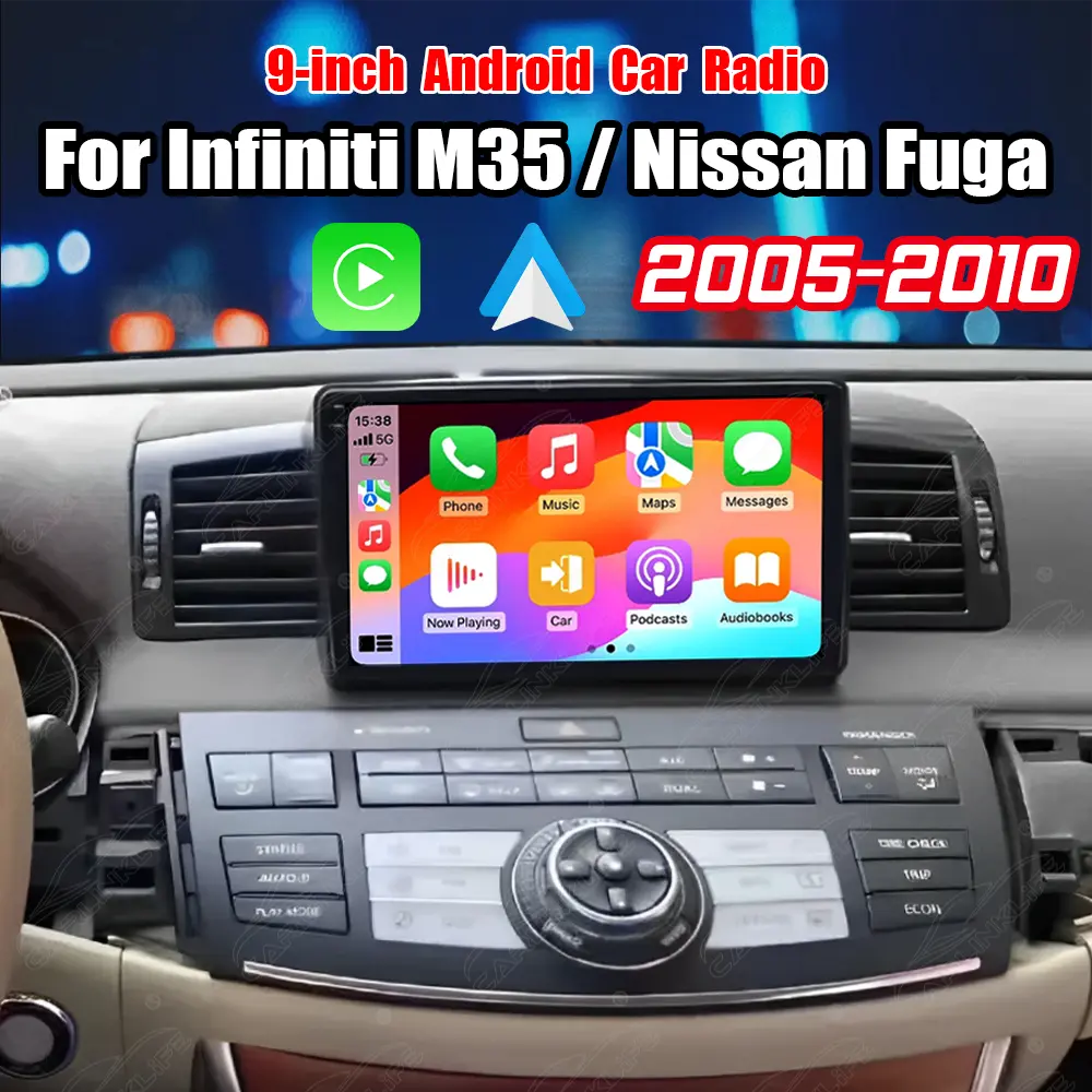 9 inch Android Car Radio For Infiniti M35 Nissan Fuga 2005-2010 Car Stereo CarPlay Multimedia Player