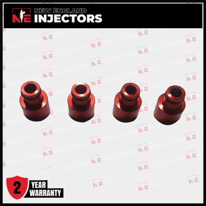 4 RDX Injector Hats For B/D/H Honda Civic Acura Integra D15 D16 B16 B18 Red