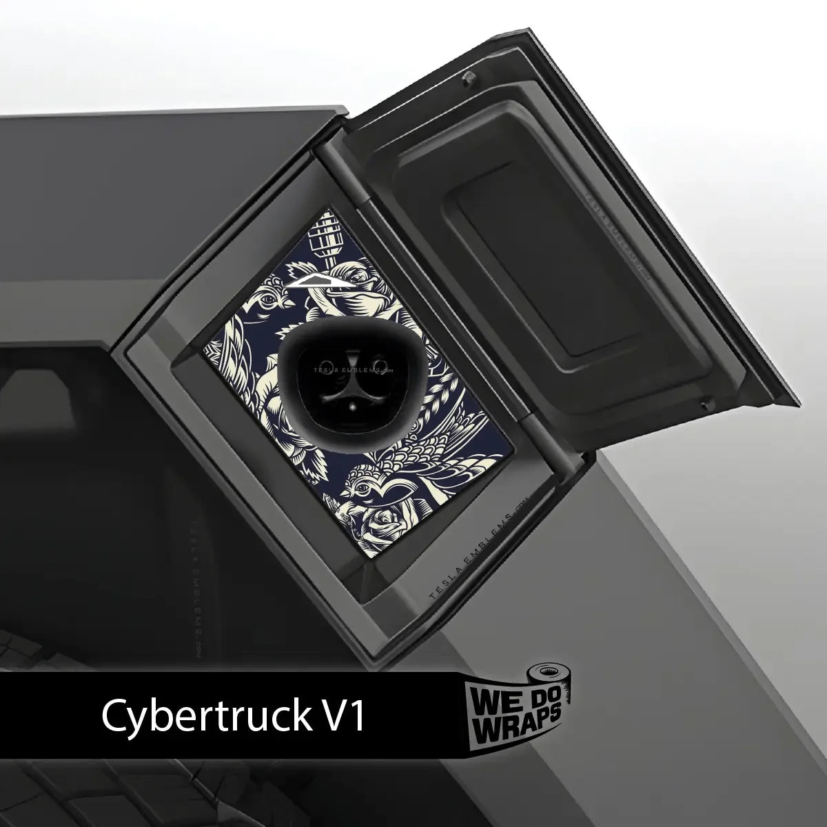 Ink & Elegance Art Tesla Charge Port Wrap | Cybertruck