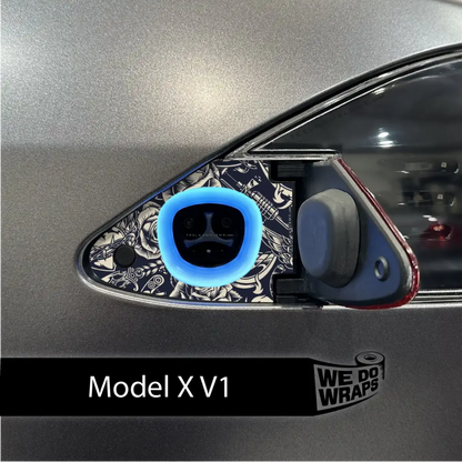 Ink & Elegance Art Tesla Charge Port Wrap | Model X