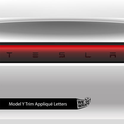 Isometric 3D Pattern Tesla Emblem Decals (Front + Back) | Model Y
