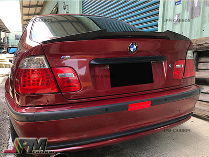 [JPMCarbon] M4 Style Carbon Fiber Trunk Spoiler Fits For 1998-2006 BMW E46 3-Series Sedan Only