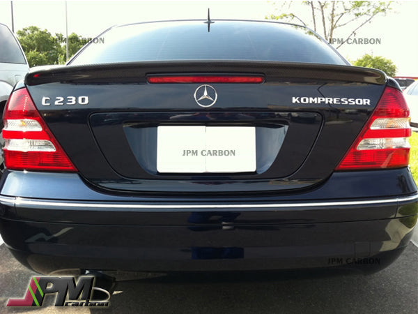 [JPMCarbon] AMG Style Carbon Fiber Trunk Spoiler Fit For 2001-2007 Mercedes-Benz W203 C-Class Sedan