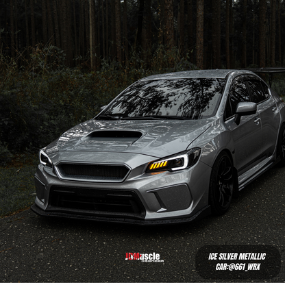JDMuscle [18-21 WRX/STI] CS Style V2 Front Bumper Grille | Paint Matched/Gloss Black