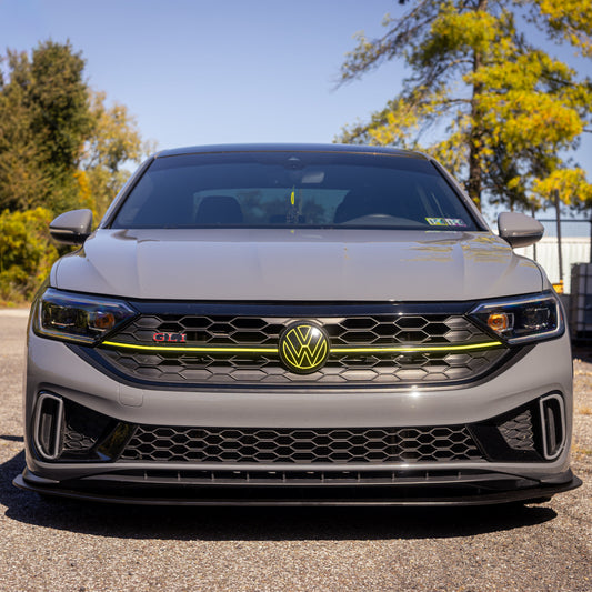 Front Lip for MK7/ MK7.5 / MK7.75 Jetta & GLI (2019-2025) includes facelift - bumper mounted splitter