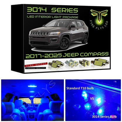 2017-2025 Jeep Compass Ultra Bright 3014 Series LED interior light kit