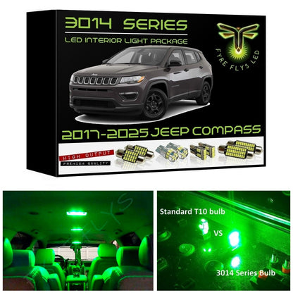 2017-2025 Jeep Compass Ultra Bright 3014 Series LED interior light kit