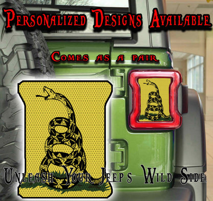 Don't tread on me taillight cover decal 69