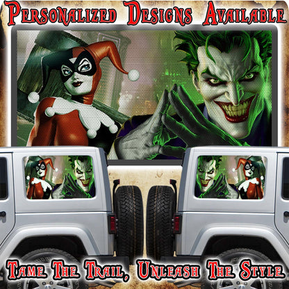 Joker Rear quarter window see through graphic.