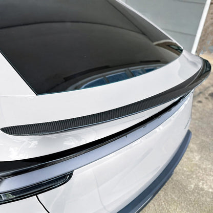TESLA MODEL Y JUNIPER REAR TRUNK SPOILER REAL PRE-PREG DRY CARBON FIBER MATTE OR GLOSS