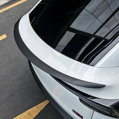TESLA MODEL Y JUNIPER REAR TRUNK SPOILER REAL PRE-PREG DRY CARBON FIBER MATTE OR GLOSS