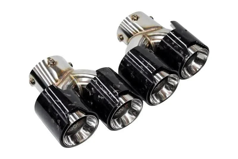 BMW 2/3/4 Series G42 G20/G21 G23 Forged Carbon Fiber Dual Muffler Tips (2019+)