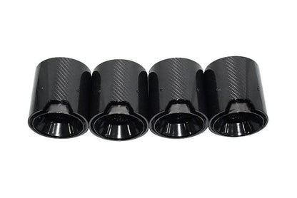 BMW 2/3/4 Series M2 M3 M4 G80 G81 G82 G87 Single Carbon Fiber Muffler Tip Set (2020+)