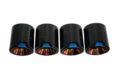 BMW 2/3/4 Series M2 M3 M4 G80 G81 G82 G87 Single Carbon Fiber Muffler Tip Set (2020+)
