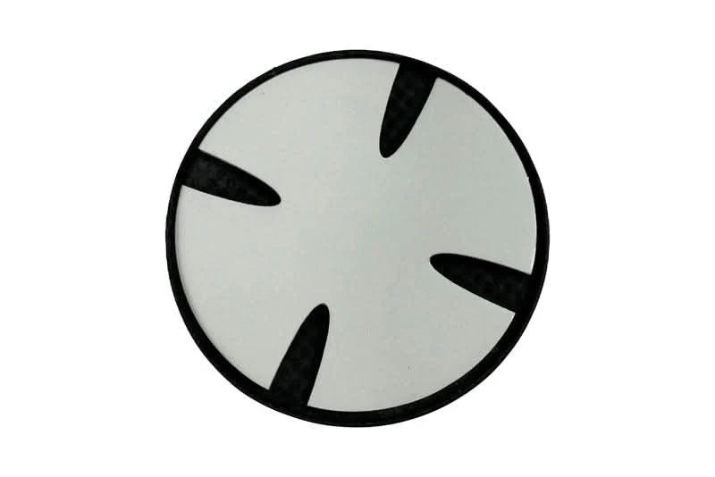 BMW Roundel Emblem Covers - Full Carbon Fiber Black and White Style V2