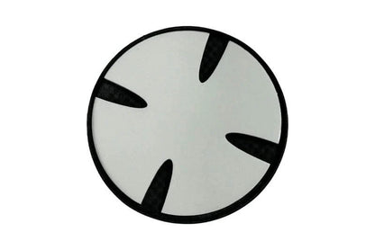 BMW Roundel Emblem Covers - Full Carbon Fiber Black and White Style V2
