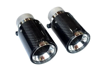 BMW Universal Fit Carbon Fiber Single Muffler Tips
