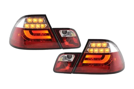 BMW 3-series E46 Coupe Red LED LightBar Taillights Set (2003-2007)