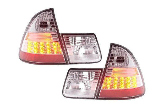 BMW 3-series E46 Wagon/Touring Chrome Clear LED Taillights (1998-2005)