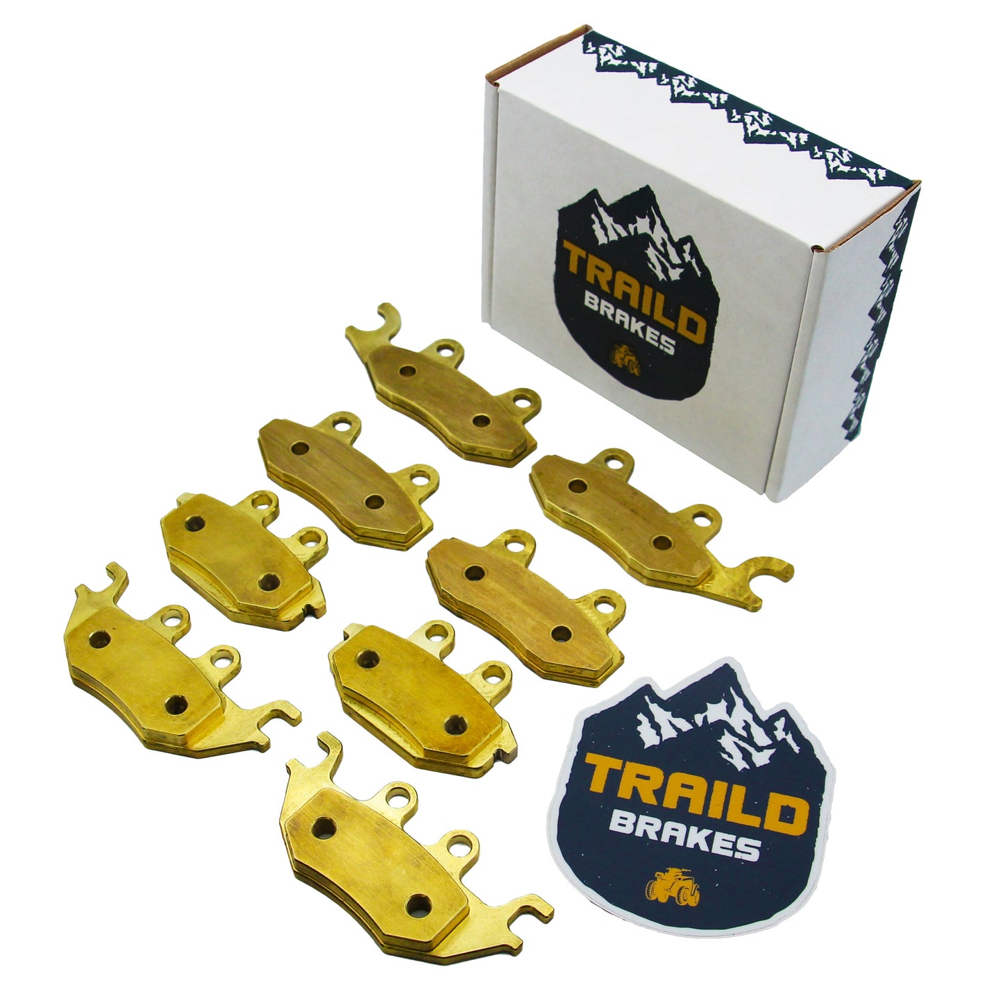 Kawasaki Mule Pro DX/DTX/FX/FXT/FXR 2015-2026 Brass Brake Pad Set