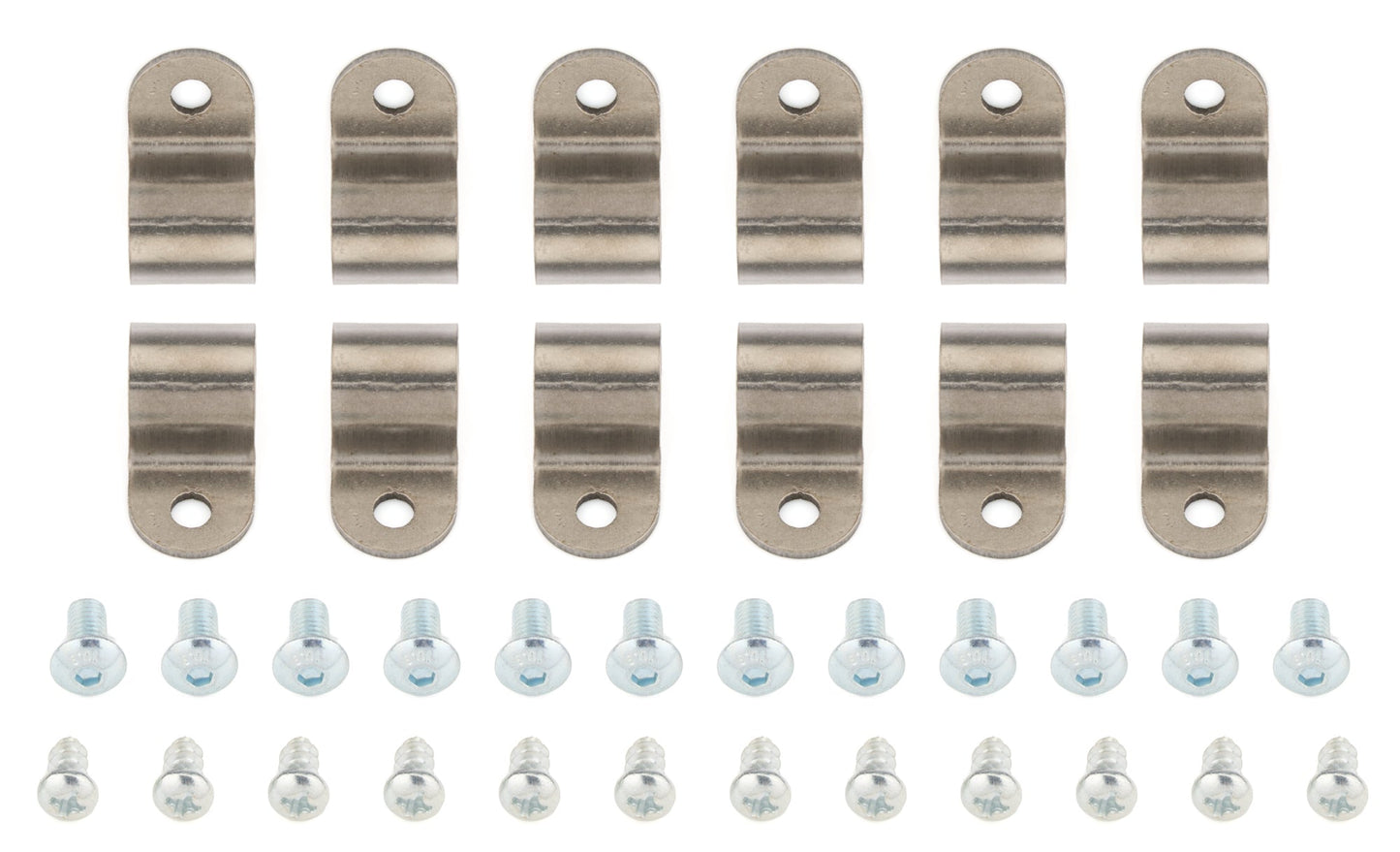 1/2in Stainless Steel Single Line Clamps 12Pk