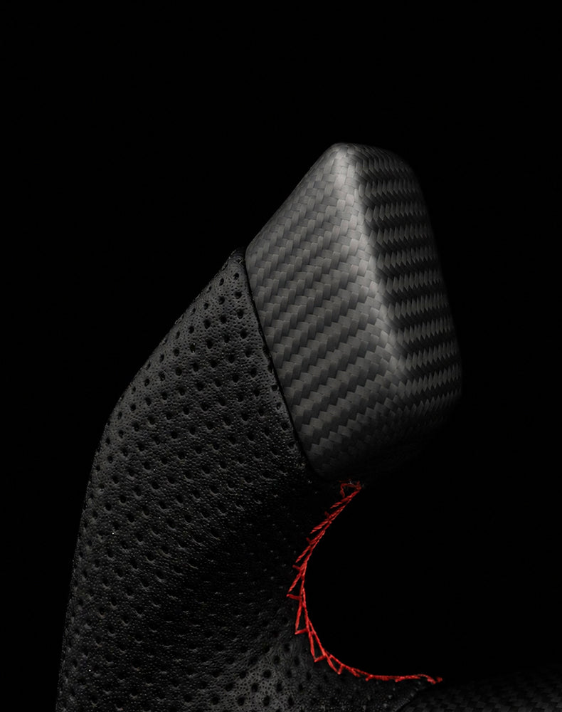 TESLA MODEL 3 HIGHLAND PERFORATED LEATHER KNIGHT RIDER DRY MATTE CARBON STEERING WHEEL