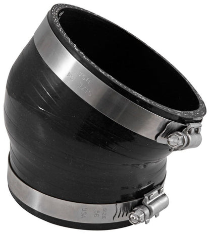 Airaid 4in x 3.5in 28 Degree Angle Reducer w/ Clamps 130-435