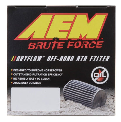 AEM Induction AEM Dryflow 3in. X 9in. Round Tapered Air Filter 21-2039BF